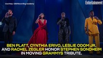 Ben Platt, Cynthia Erivo, Leslie Odom Jr. And Rachel Zegler Honor Stephen Sondheim In Moving Grammys Tribute