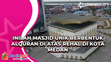Inilah Masjid Unik Berbentuk Alquran di Atas Rehal di Kota Medan