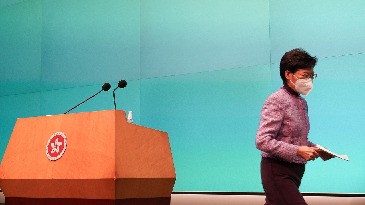 Hong Kong leader Carrie Lam will not seek a second term as city’s chief executive