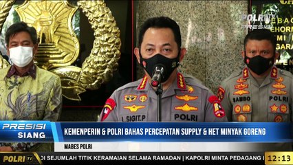 Kemenperin & Polri Bahas Percepatan Supply & HET Minyak Goreng