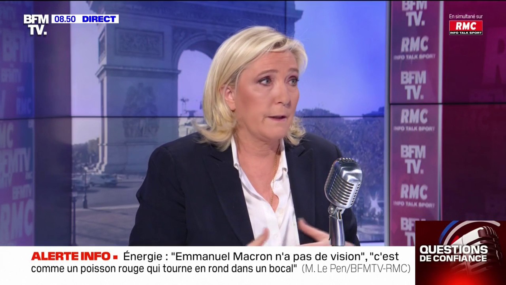 Présidentielle: Marine Le Pen "ne souhaite pas" évoquer le second tour  avant le vote des Français - Vidéo Dailymotion