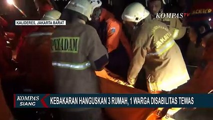 Tangis Sang Ayah Pecah Saat Tahu Anaknya Tewas Dalam Kebakaran di Kalideres