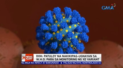 DOH: Patuloy na nakikipag-ugnayan sa WHO para sa monitoring ng XE variant | 24 Oras News Alert