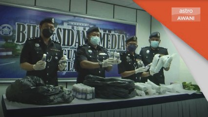 Rampas Ketum | Polis tahan dua individu lelaki cuba larikan diri