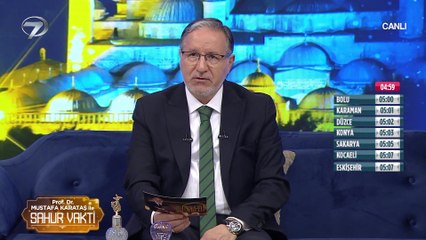 Prof. Dr. Mustafa Karataş ile Sahur Vakti - 3 Nisan 2022