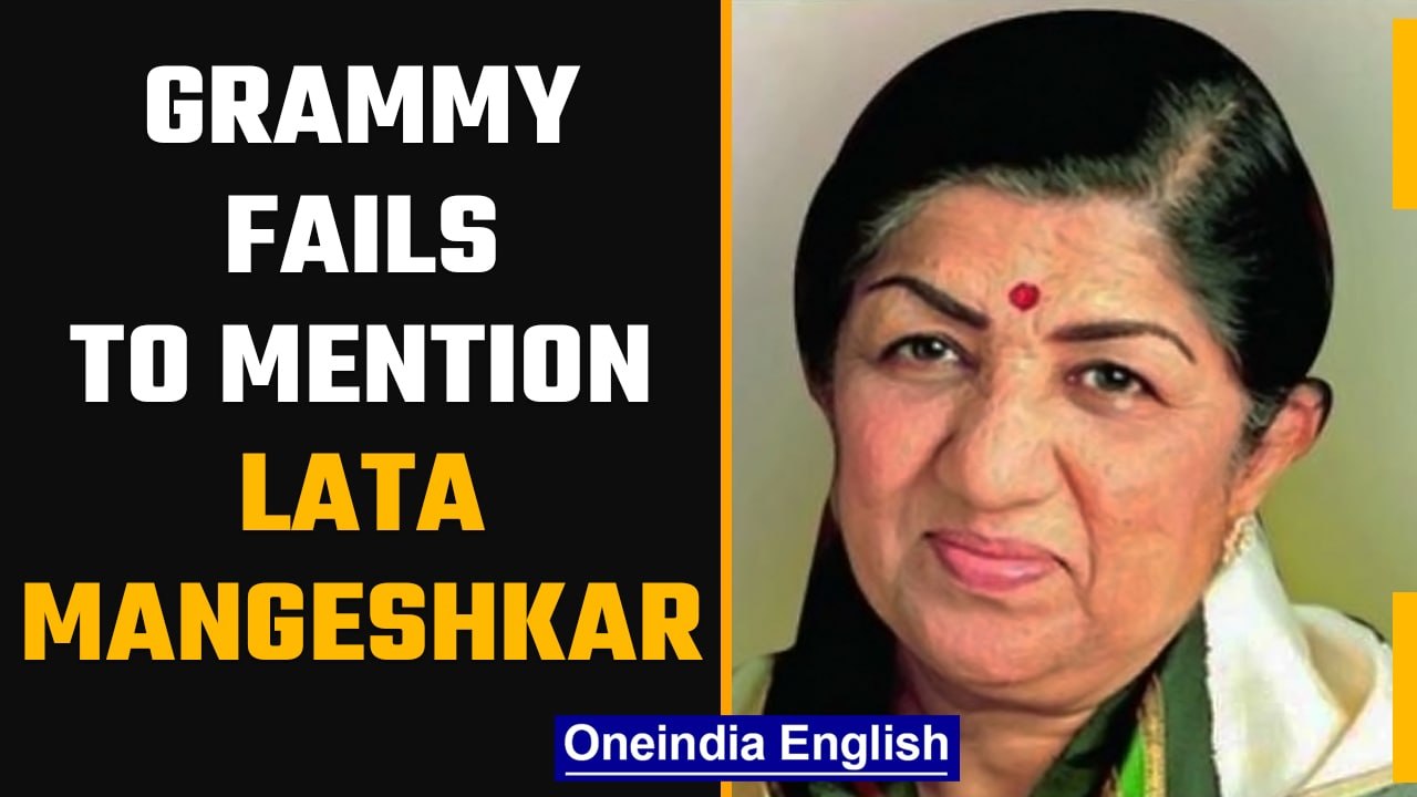 Grammy skips mention of Lata Mangeshkar, Bappi Lahiri in tribute | Oneindia News