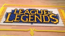 League of Legends : il recrée l'univers de LoL en utilisant plus de 40 000 dominos