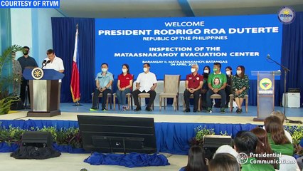 Inspection of the Mataasnakahoy Evacuation Center Barangay II, Mataasnakahoy, Batangas April 4, 2022
