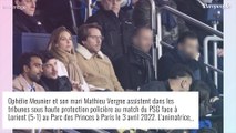 Ophélie Meunier et son mari Mathieu Vergne : sous haute protection au Parc, pour assister au show Mbappé