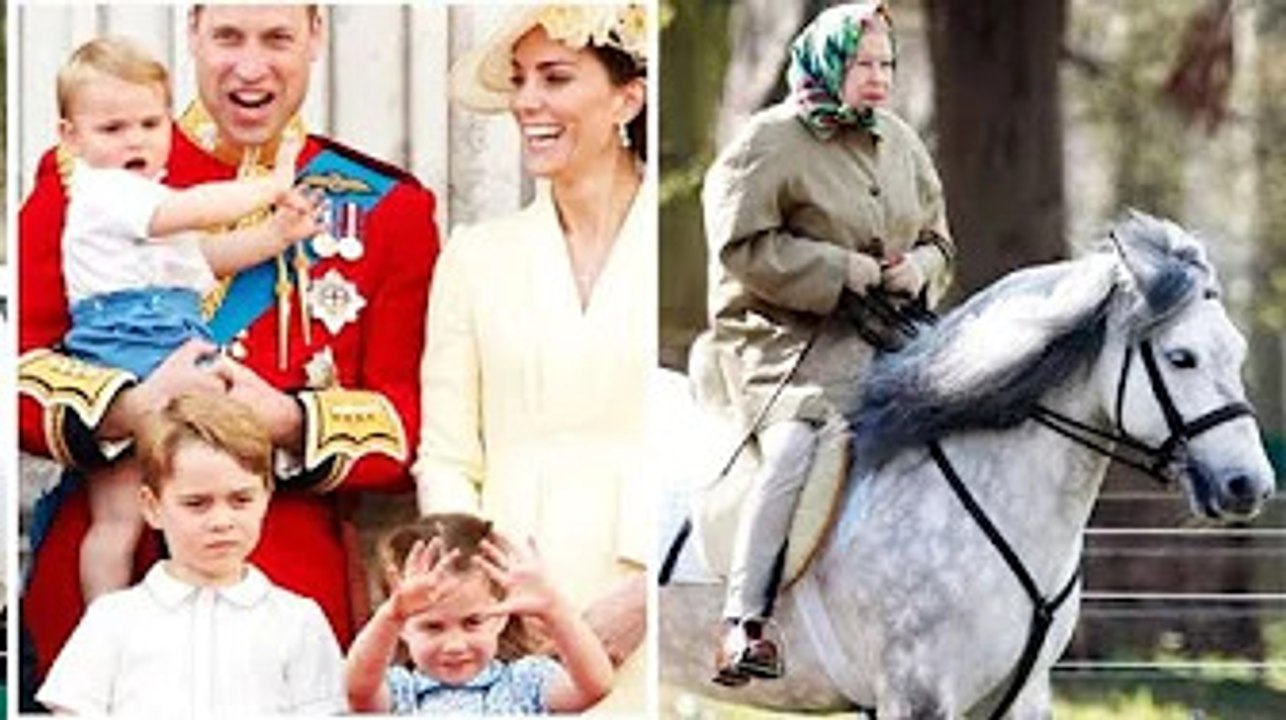 George, Charlotte and Louis follow in Queen's f...
