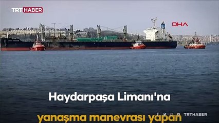 Haydarpaşa Limanı'nda yük gemisi karaya oturdu