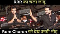 RRR Actor Ram Charan Mobbed Outside Theatre In Mumbai