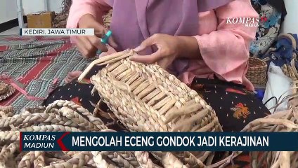 Mengolah Eceng Gondok Jadi Kerajinan