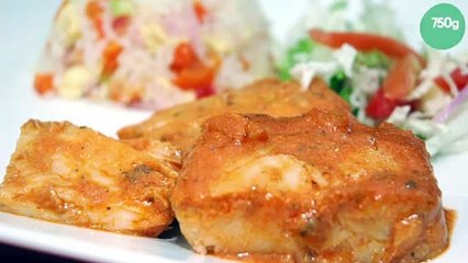 Poisson à la sauce tomate et ananas