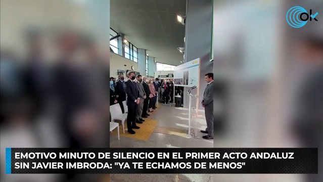 Emotivo minuto de silencio en el primer acto andaluz sin Javier Imbroda: Ya te echamos de menos