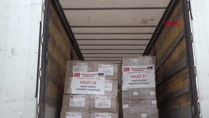 UKRAYNA'YA 2 TIR'LIK YARDIM MALZEMESİ BÜYÜKÇEKMECE'DEN YOLA ÇIKTI