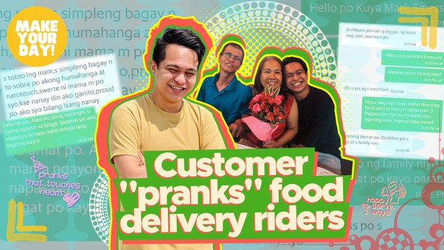 Customer pranks food delivery riders | Make Your Day