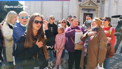 La protesta delle profughe ucraine: "Non vogliamo andar via da Rimini"