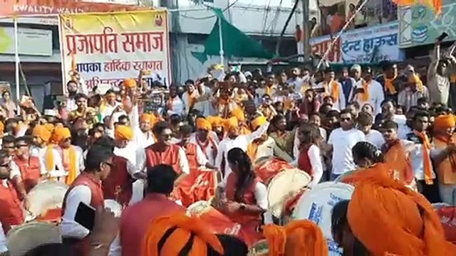 Saffron Jhalawar on Hindu New Year, religious flags waved all around