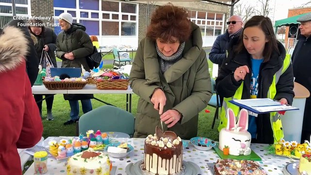 Former GBBO finalist judges hospital staff bakes