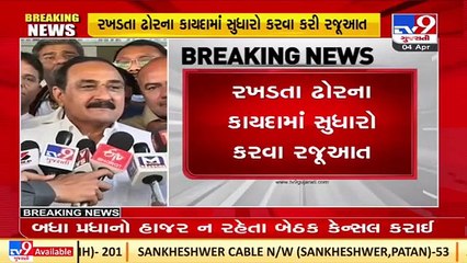 Protest against Bill to control stray cattle in urban areas, Gujarat BJP leaders & Councilors met CM