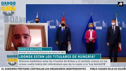 Rodrigo Ballester habla de sabotaje en el referéndum de Hungría para que no alcanzara el quórum necesario