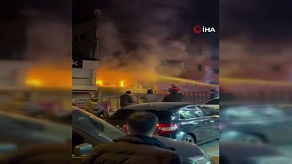 Fatih’te 4 katlı kapalı otoparkta patlama!