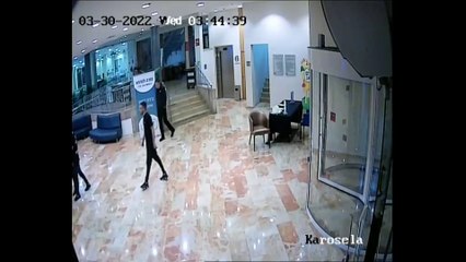 סרטון אבטחה המתעד תקיפת קב"ט במלון לאונרדגו פריביליג' באילת