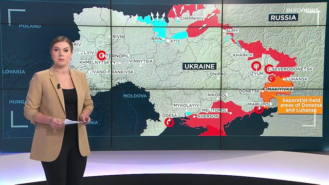 Карта боевых действий на Украине. День 40-й