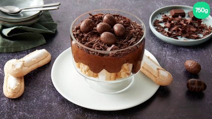 Mousse croustillante au chocolat et au riz soufflé
