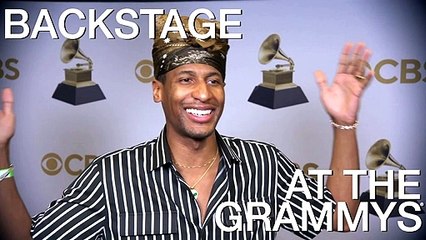 JON BATISTE - Backstage At The 2022 GRAMMYs