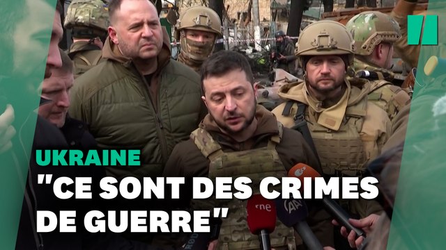 Depuis Boutcha, Volodymyr Zelensky dénonce un génocide