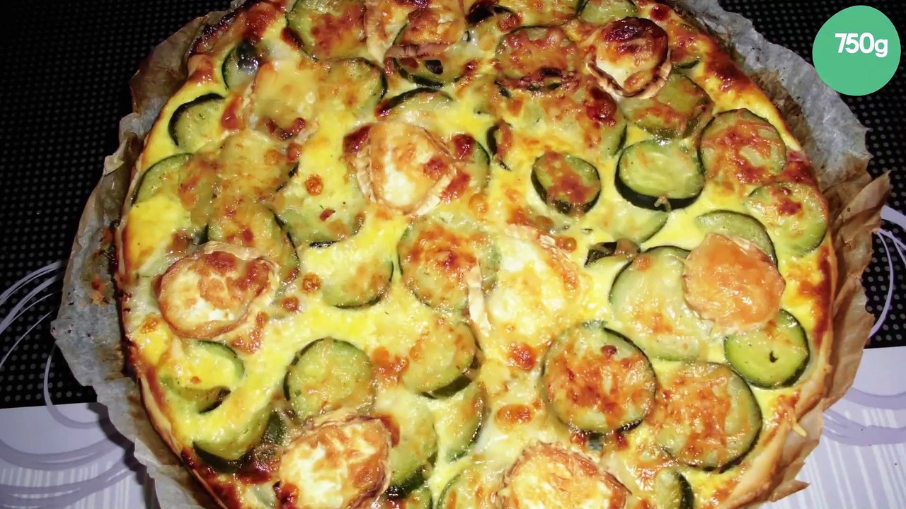 Tarte courgettes et chèvre