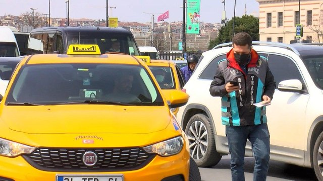 Emniyet kemeri takmayan taksici: Rahatsız ediyor