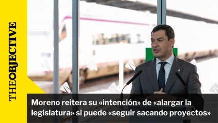 Moreno reitera su «intención» de «alargar la legislatura» si puede «seguir sacando proyectos»