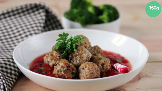 Boulettes de viande La Vache qui Rit, sauce tomate