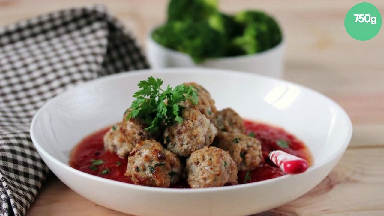 Boulettes de viande La Vache qui Rit, sauce tomate