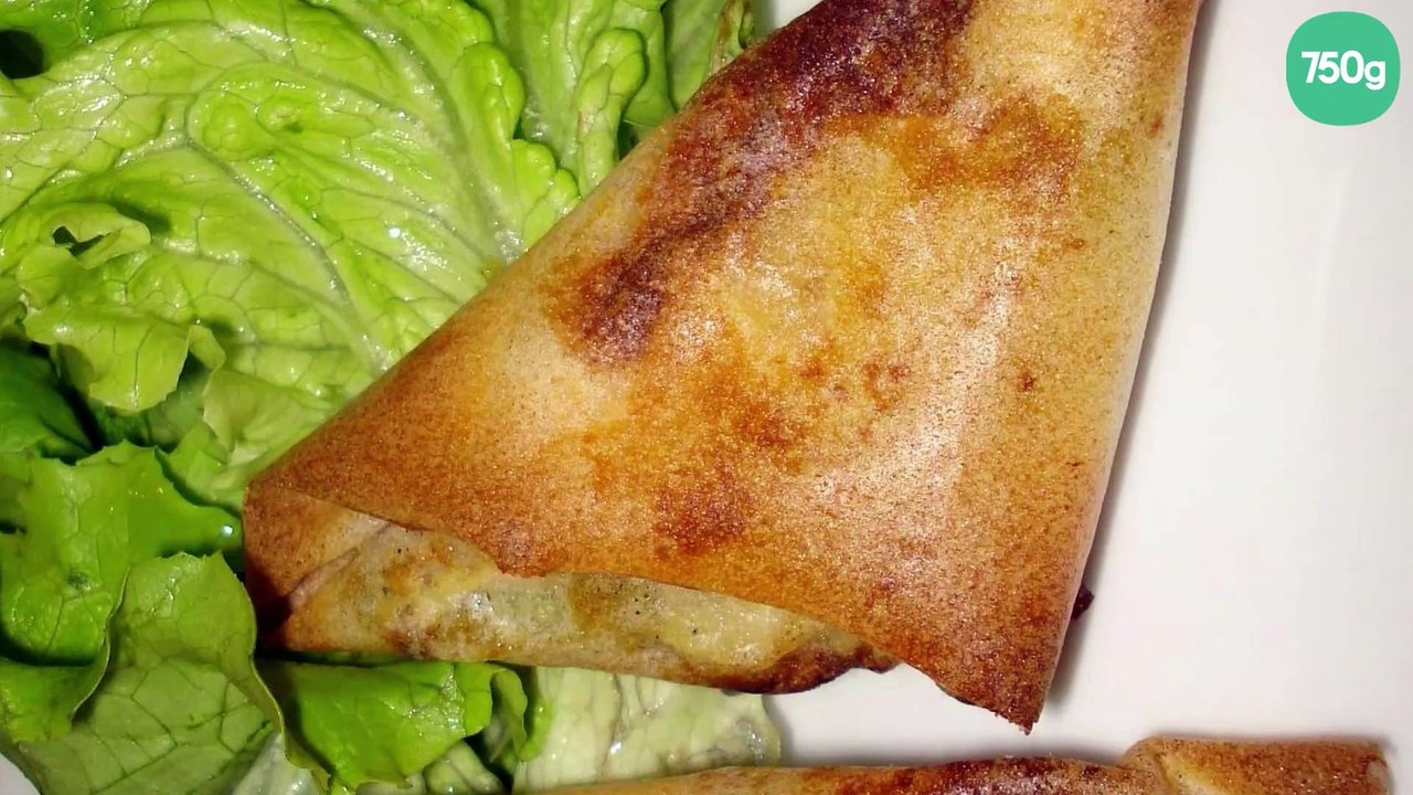 Samoussas de courgettes bacon