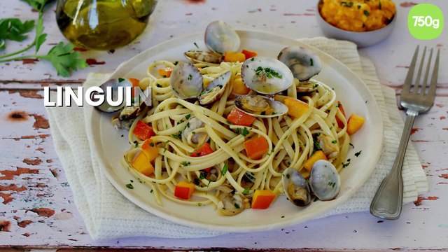 Linguine au potimarron et palourdes
