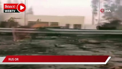 Rus ordusundan temizlenen Kiev-Jitomir karayolu görüntülendi