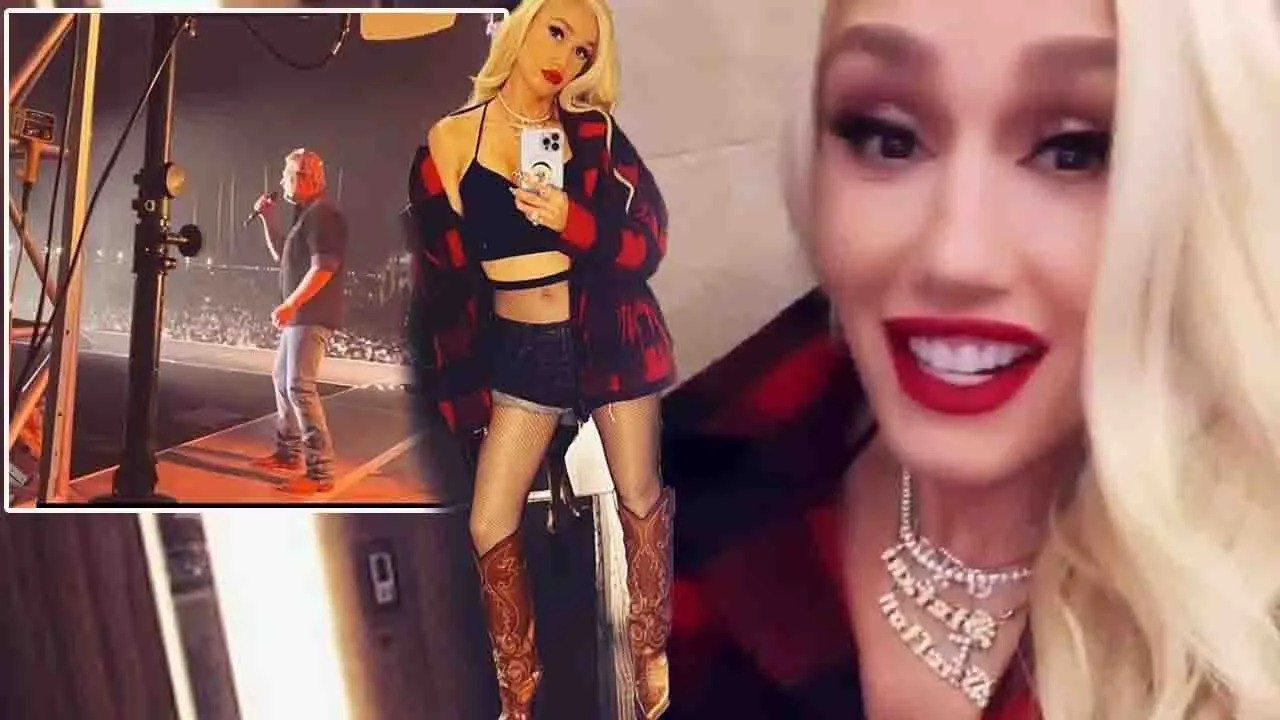 WATCH and act Gwen Stefani supporting husband Blake Shelton at a concert in San Diego