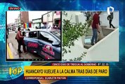 Huancayo vuelve a la calma tras diálogo con el Gobierno, pero aún no hay detenidos
