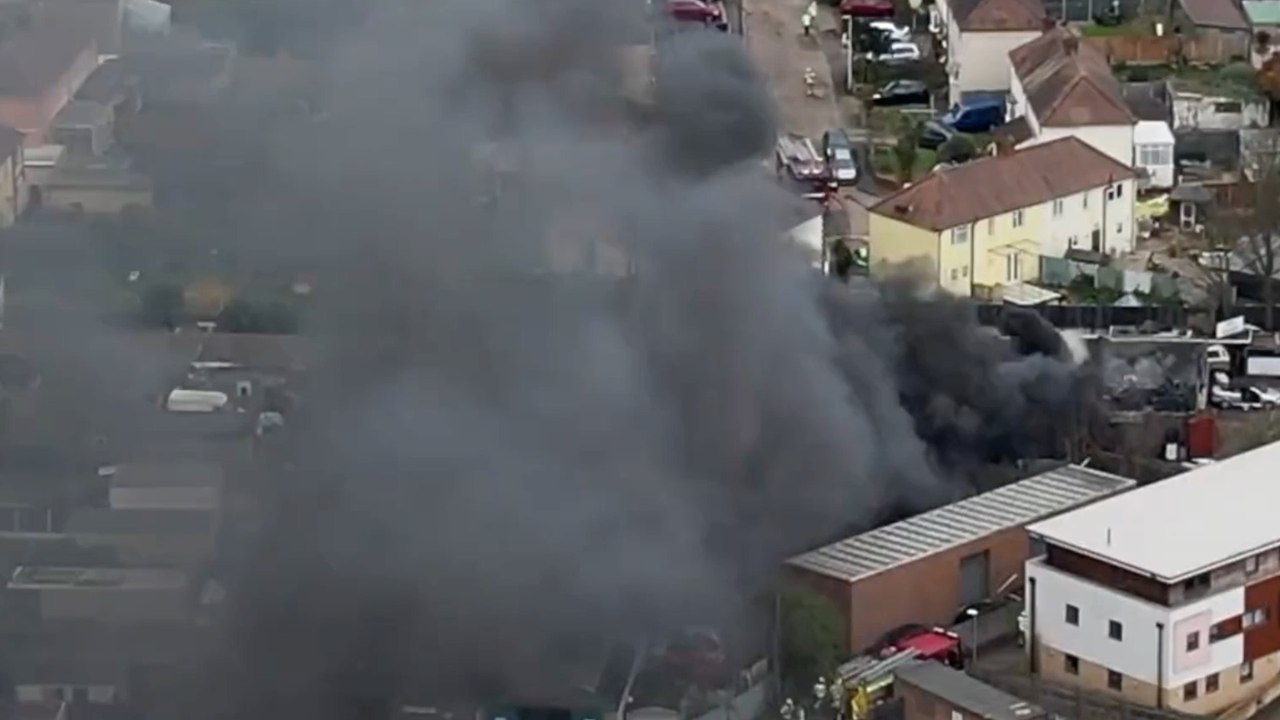 Eight fire engines were called to a fire in Strood this afternoon