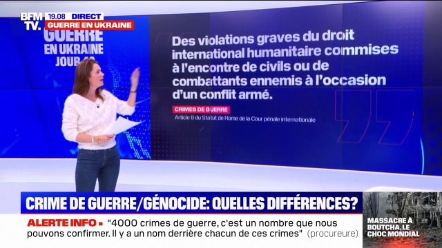 Génocide, crime de guerre, crime contre l'humanité: quelles sont les différences ?