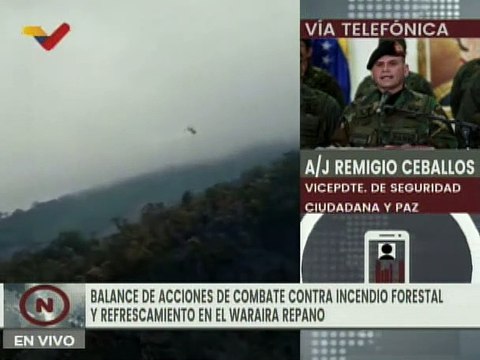 A/J Remigio Ceballos: Incendio forestal en el Waraira Repano está 100% controlado