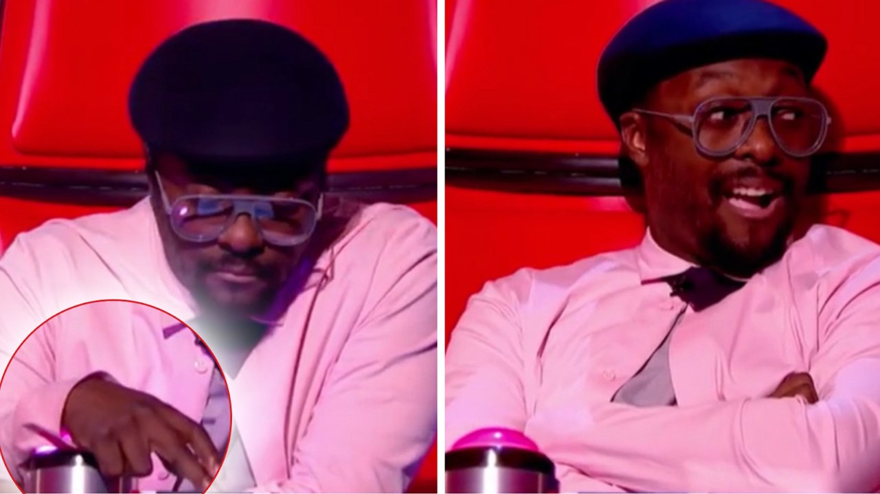 The Voice UK: Will.i.am löst ungewollt den Buzzer aus, obwohl er gar nicht für den Kandidaten ist!