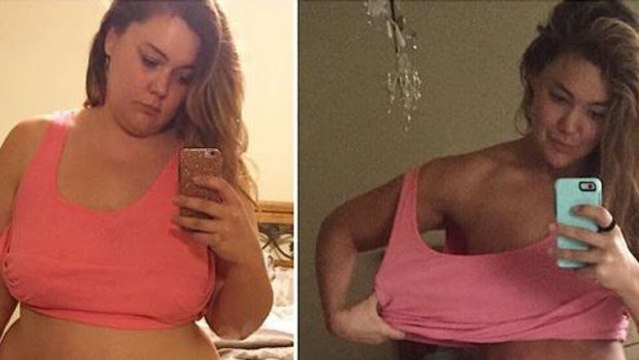 Diese junge Frau hat es geschafft, 57 kg abzunehmen... Dieses Video ist eine Zeitrafferaufnahme ihres Erfolges!