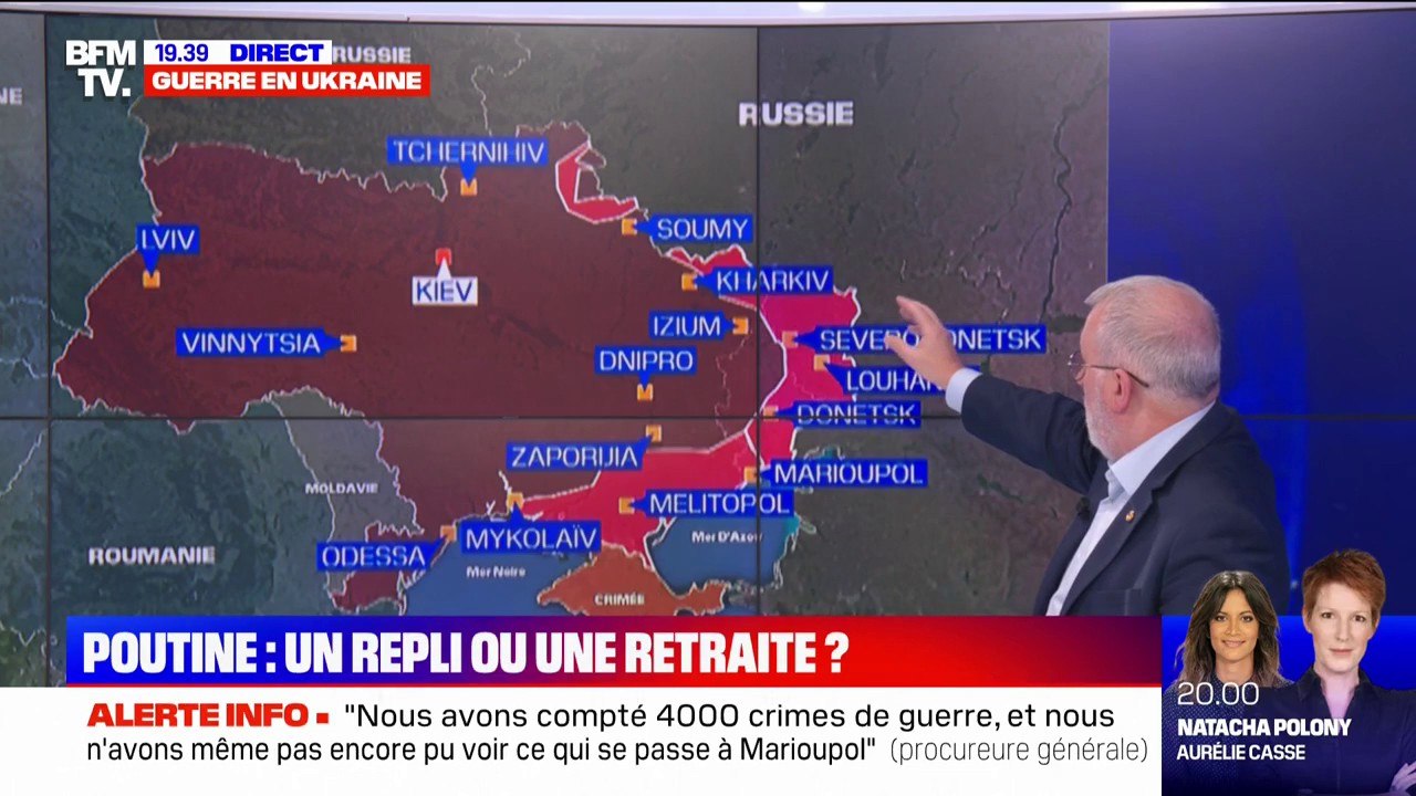 Guerre en Ukraine: comment se déroule l'opération de repli des Russes vers l'est du pays