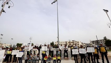 Son Dakika | Han Şeyhun'daki kimyasal silah katliamı İdlib'de protesto edildi