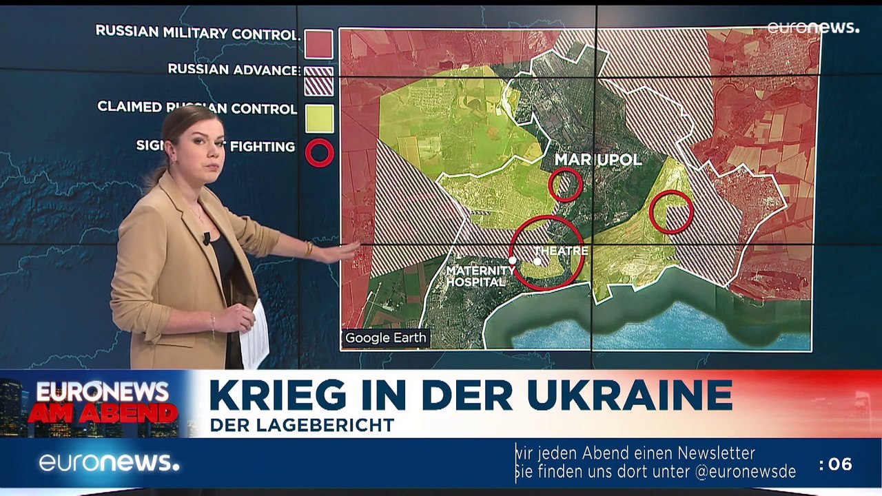 Selenskyj in Butscha, am Ort des Grauens - Euronews am Abend 04.04.22